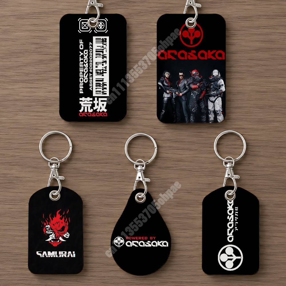 Phone Accessories Charms - Arasaka Tower Corporation Airtag ve Kimlik