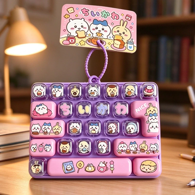 Phone Accessories Charms - ŞIK Chiikawa Serisi 26 Tuşlu Anahtarlık,